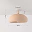 Wabi Sabi ceiling light Zenro - sand beige with rose gold detail