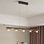 Modern 5-light pendant lamp Martha with integrated LEDs, dimmable