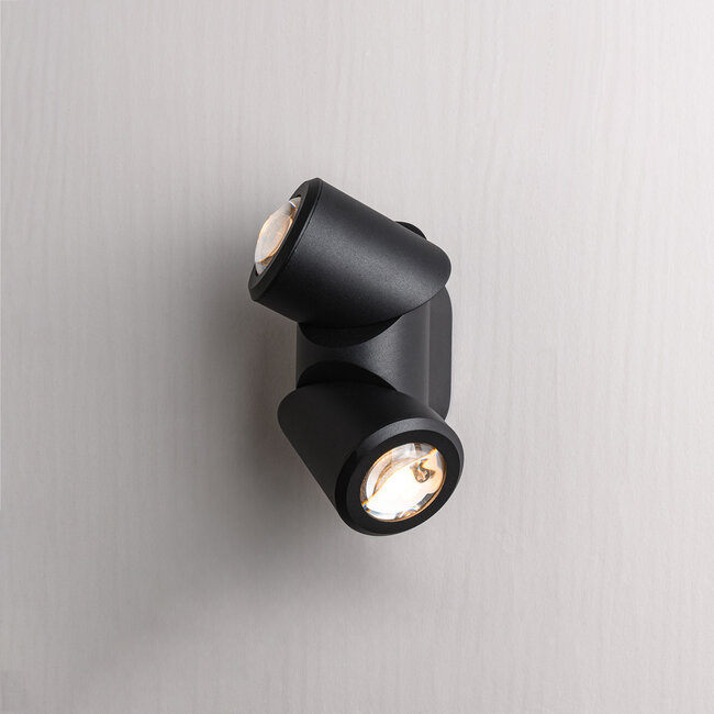 Outdoor wall lamp Soria LED up and down light in black
