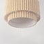Ceiling lamp Vessa with layered linen shade