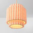3-light pendant lamp Favre with layered linen shades