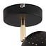 Modern 1-light ceiling spotlight Lucinda, matte-black with copper