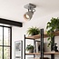 Modern ceiling lamp Brutus, concrete grey