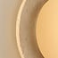 Wall lamp Kiro with integrated LED and travertine (natural stone) in gold and sand beige