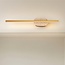 Bathroom wall light Lima with Integrated LED and travertine (natural stone) - gold