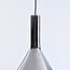 3-step dimmable pendant light Lieve - smoked glass in teardrop shape