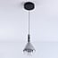 3-step dimmable pendant light Lieve - smoked glass in teardrop shape