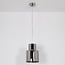 pendant light Fonky with smoked glass - smoked and chrome