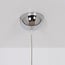 pendant light Fonky with smoked glass - smoked and chrome