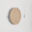 Wall lamp Plawi with integrated LED and travertine (natural stone)