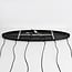 6-light pendant lamp Opale with amber ombre glass