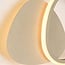 Designer wall lamp Melana with integrated LED in sand beige