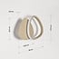 Designer wall lamp Melana with integrated LED in sand beige