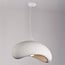 Zenji large pendant light - white stone effect