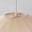 Mesh 1-light pendant light - beige fabric