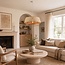 Bamboo pendant light Tovra with woven shade - natural