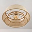 Bamboo pendant light Tovra with woven shade - natural