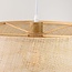 Bamboo pendant light Tovra with woven shade - natural