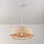 Bamboo pendant lamp Tovra with woven shade in natural