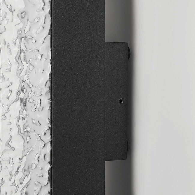 Outdoor wall lamp Simon with integrated LED in anthracite