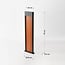 Outdoor floor lamp Maxim with integrated LED in anthracite and wood look