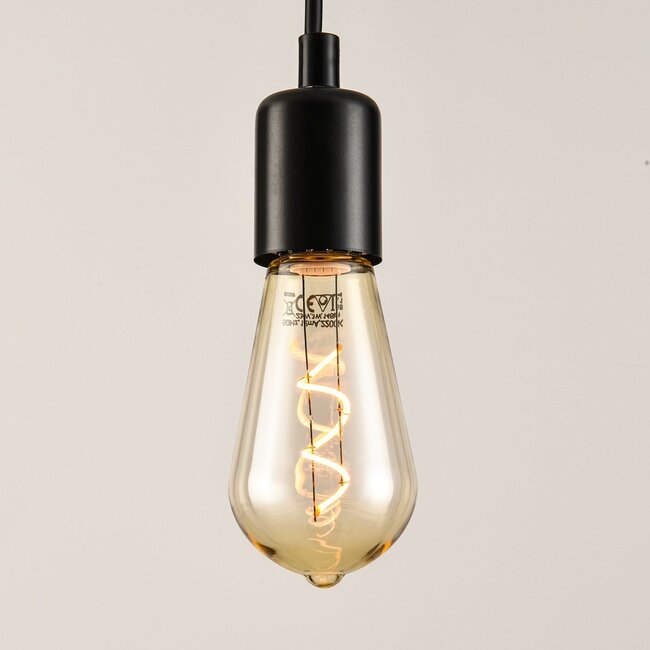 3W filament lamp, 2200K, Amber Ø60 - Dimmable