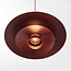 Pendant lamp Alvra in matte burgundy red