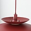 Pendant lamp Alvra in matte burgundy red
