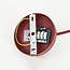 Pendant lamp Alvra in matte burgundy red