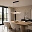 pendant light Flectra 3-step dimmable - black with grid pattern