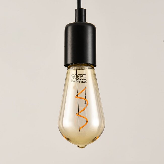 LED filament bulb amber dimmable 3W 2200K - polycarbonate