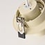 Adjustable recessed spotlight in beige Ø10 cm