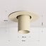 Adjustable recessed spotlight in beige Ø10 cm