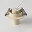 Adjustable recessed spotlight in beige Ø10 cm