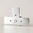 T-connector for 1-phase track in brown