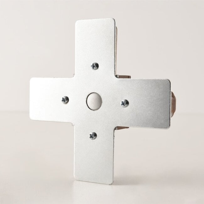 X-connector for 1-phase track in brown