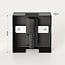 Square ceiling cover for 1-phase track lighting in black