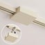 Square ceiling cover for 1-phase track lighting in beige