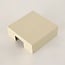 Square ceiling cover for 1-phase track lighting in beige