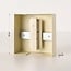 Square ceiling cover for 1-phase track lighting in beige