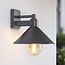 Retro wall lamp, anthracite