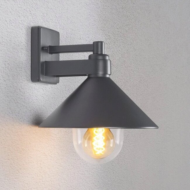 Retro wall lamp, anthracite
