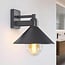 Retro bathroom wall lamp in anthracite