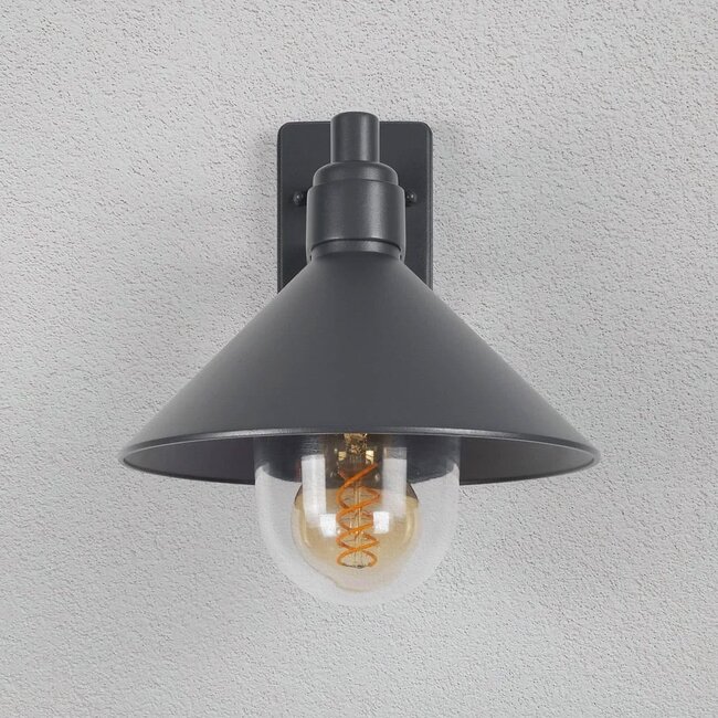 Retro bathroom wall lamp - anthracite