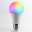 Dimmable E27 LED bulb 7W, opal-white, A60, RGB and 3000 Kelvin (remote sold separately)