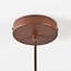 Pendant lamp Veela in pressed paper fibre Ø60 cm, flat ceiling plate