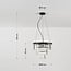 Crystal pendant lamp Kristal with clear crystals