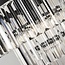 Crystal pendant light with transparent crystals - Kristal