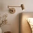 Adjustable wall lamp Revah in beige