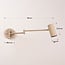 Adjustable wall lamp Revah in beige